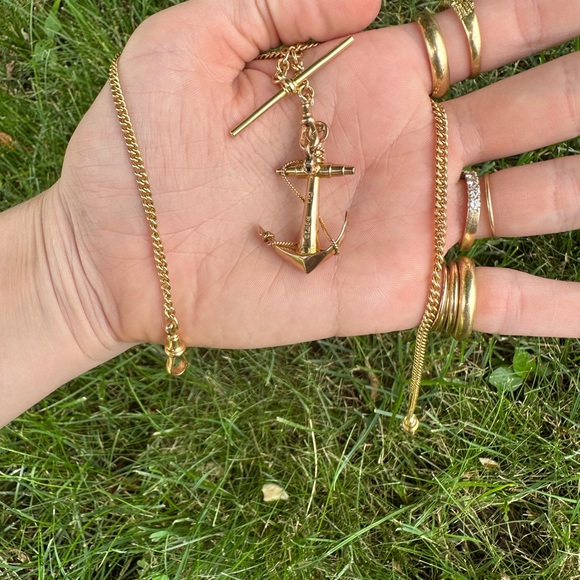 EXTREMELY RARE ESTATE 18k ANTIQUE DOUBLE ALBERT CURB WATCH CHAIN FROM BIRMINGHAM - Picture 11 of 11